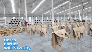 Soluzione di sicurezza per pareti barriera Hesco zincata pesante