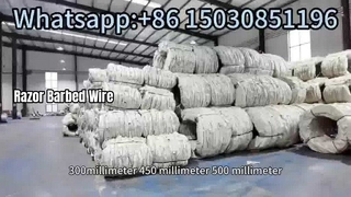 Confezione di filo spinato di sicurezza con filo spinato a fisarmonica