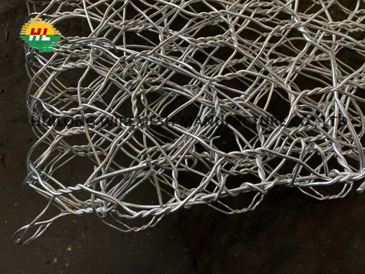 Heavy Galvanized  Gabion 6x8cm 2.2/2.7mm 6x2x0.3m