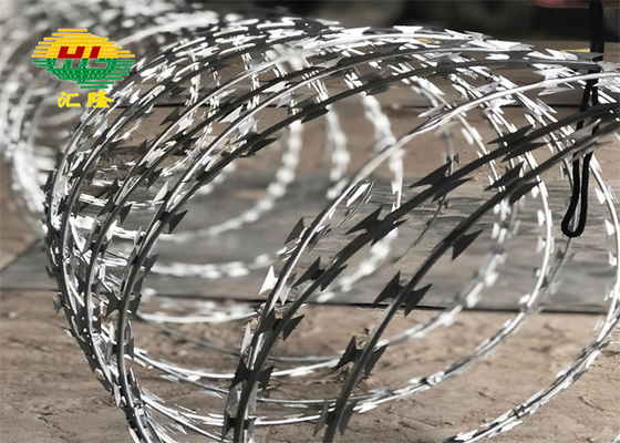 BTO-16 2.8MM WIRE COIL Hotdip Galvanizzato Confine dell'Ucraina Concertina Razor Wire