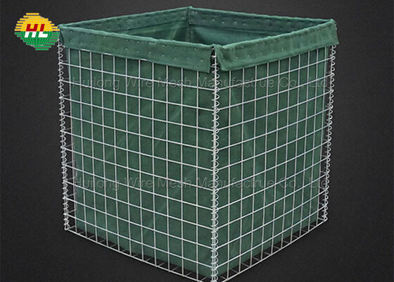 Gabioni Barriera difensiva Hesco Wall Bastion Box Firing Range Recinzione Geotextile contenitore di sabbia Barriera di sabbia galvanizzata