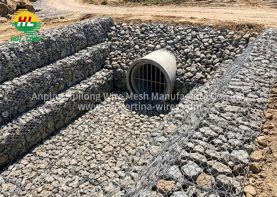 Muros De Gaviones Triple Torsion En Stock Galvanizzato Progetti Ingegneria Controllo Inondazioni Protezione Rios Envio Rapido
