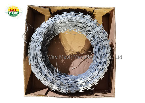 Filo per rasoio a fisarmonica da 2,5 mm, 100 m per rotolo in acciaio inossidabile