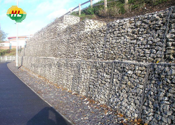 tempo esagonale della scatola del gabbione di 100x120mm resistente per ripristino della diga