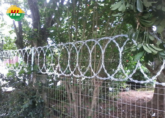 Recinto di filo metallico a fisarmonica del rasoio di anti furto, cavo piano del rasoio del ciclo BTO 22