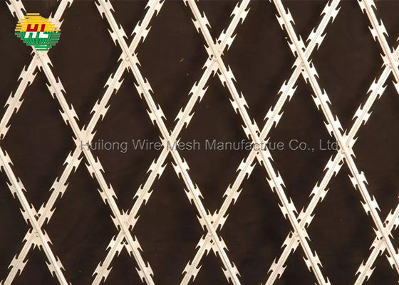 recinto di filo metallico a fisarmonica saldato tagliente del rasoio di 2.8mm, rasoio Mesh Fence With Firm Structure
