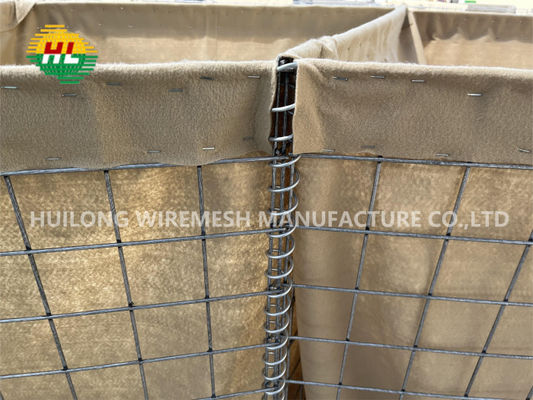 Le barriere difensive del bastione 3mm Hesco della parete dell'esercito insabbiano l'inondazione militare