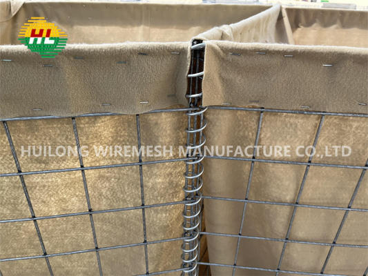 Le barriere difensive del bastione 3mm Hesco della parete dell'esercito insabbiano l'inondazione militare